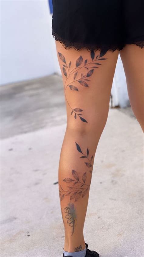 Top 66 Leg Vine Tattoo Designs Best In Coedo Com Vn