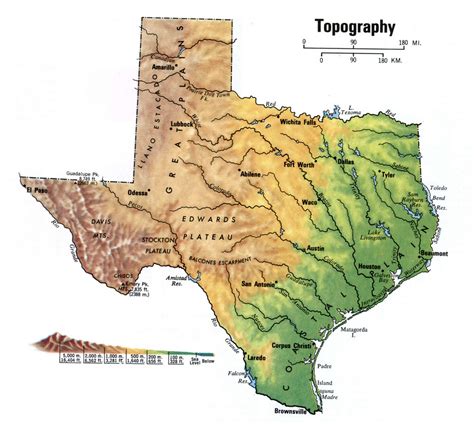 5 Ways to Read a Topographic Map of Texas