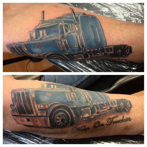 10 Tractor Trailer Tattoo Designs to Fuel Your Passion