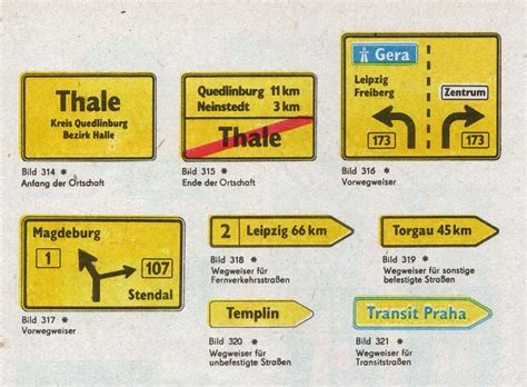 Traffic Sign Typefaces East Germany Journal Typography Guru