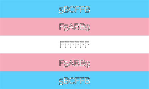 Trans Flag Hex Codes For Pride