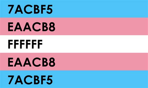 7 Trans Pride Flag Hex Codes You Need