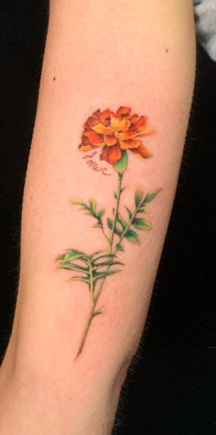 Trendy Tattoo In 2023 100 Meaningful Marigold Tattoos