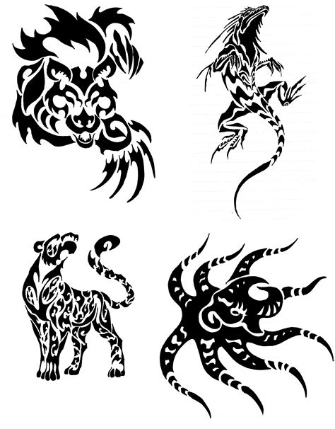 Tribal Animal Tattoo Designs Clipart Full Size Clipart 5386662