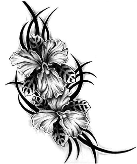 Tribal Floral Tattoo Designs Inspiration and Ideas