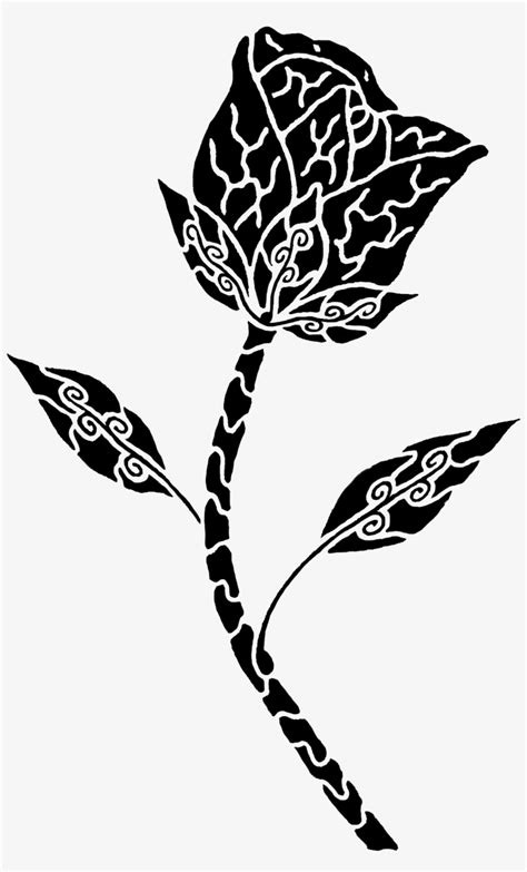 Tribal Rose Tattoo Design Transparent Png 1406X2078 Free Download