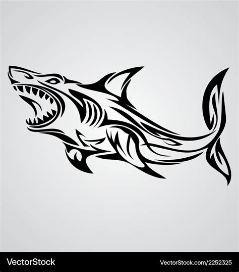 Tribal Shark Vector Art Icons And Graphics For Free Download