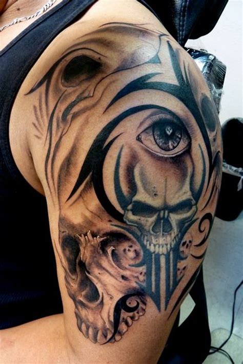 Tribal Tattoos With Skulls All About Tatoos Ideas