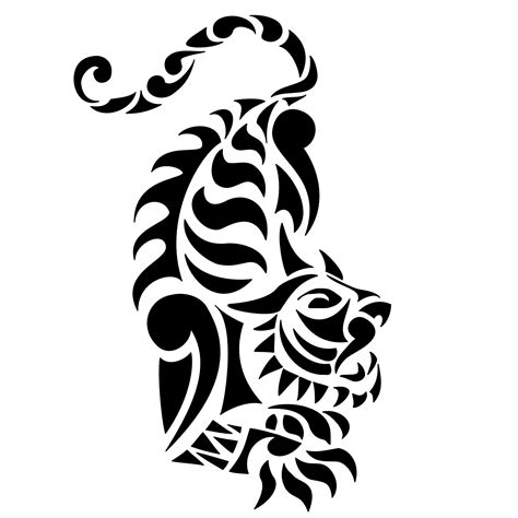 Tribal Tiger Tattoo Designs for Men and Women