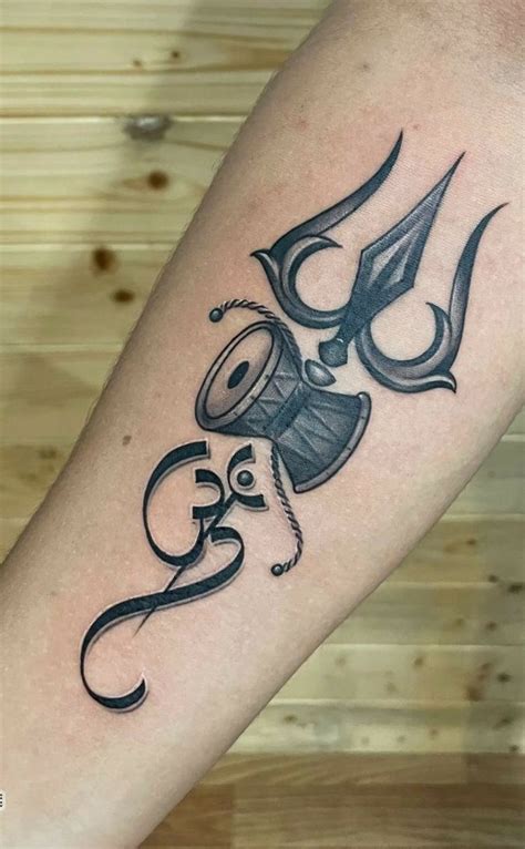 Trishul Tattoos For Spiritual Believers