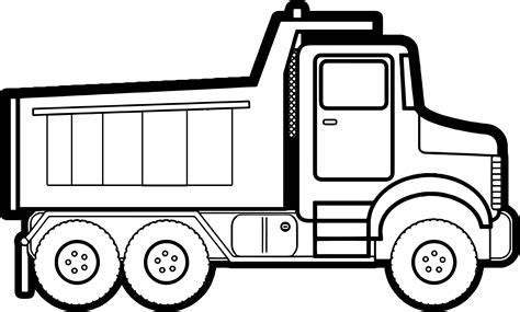 5 Free Truck Color Pages Printable