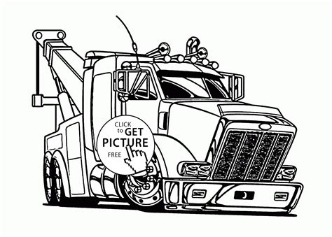 Trucks Coloring Pages Free Printable Truck Coloring Sheets