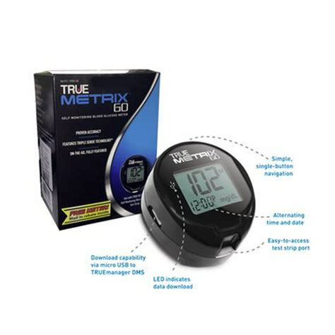 True Metrix Go Blood Glucose Meter Only Walmart Com Walmart Com