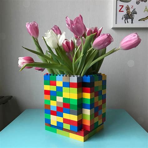 Tulips In A Lego Duplo Vase When You Need Some Home Styling