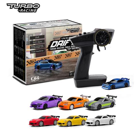 Turbo Racing 1 76 C64 Drift Rc Car With Gyro Radio Full Proportional