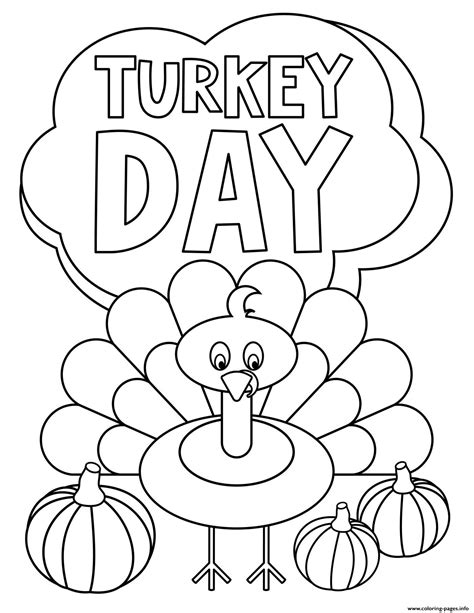 Turkey Coloring Pages To Download And Print For Free