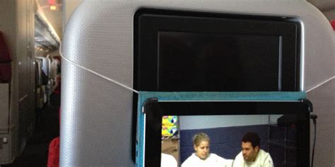 Turn Your Ipad Into An Airplane Seat Back Video Screen Using 2 Cents Worth Of Materials