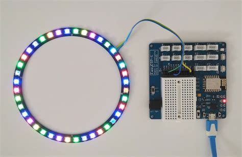 Tutorial 9 Esp8266 And Ws2812b Rgb Led Or Neopixel Ring Embedded Lab