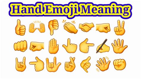 Two Hands Emoji Symbols Meanings