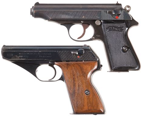 Two World War Ii German Military Semi Automatic Pistols Pistol Firearms