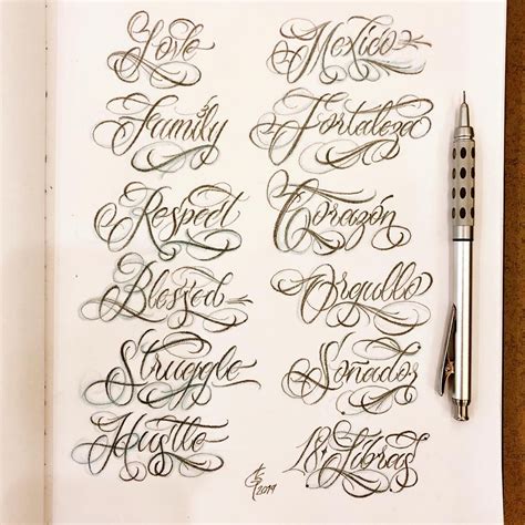 Types of Handwriting for Tattoos Inspiration Guide