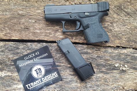 Tyrant Designs Glock 43 3 Mag Magazine Extension And Gen4 And Gen5