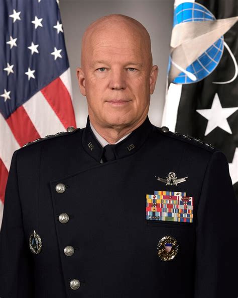 U S Air Force Gen Jay Raymond Air Force Space Command Commander Left Congratulates U S