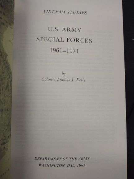 U S Army Special Forces 1961 1971 Baer Auctioneers Realty Llc