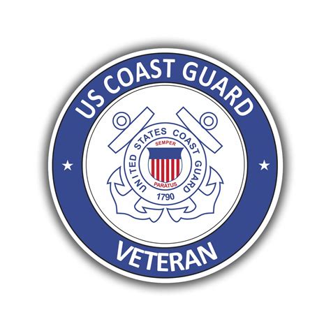 U S Coast Guard Veteran Decal