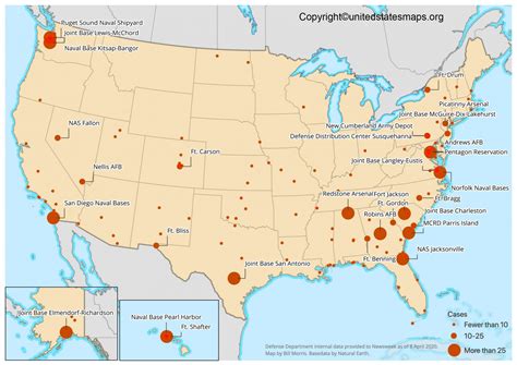 U S Military Bases Map