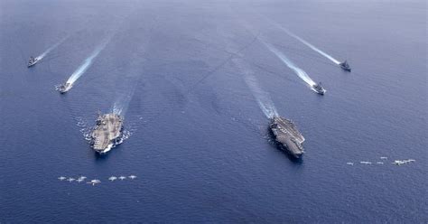 U S Navy Carrier Strike Force Demonstrate Unmatched Commitment To Free