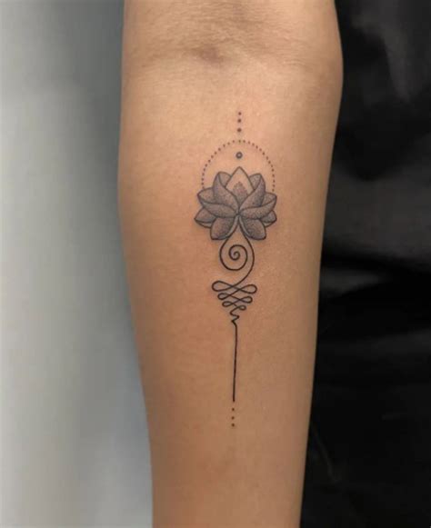 10 Unalome Lotus Tattoo Designs with Deep Symbolism