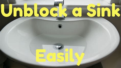 Unblock Bathroom Sink Easily Youtube