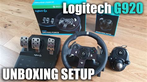 Unboxing And Setup Of A Logitech G920 Steering Wheel For A Xbox Pc For Beginners