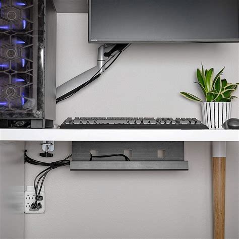 Under Desk Cable Tray Flexible Cable Management Under Desk Finally Desk Cable Tidy Cable