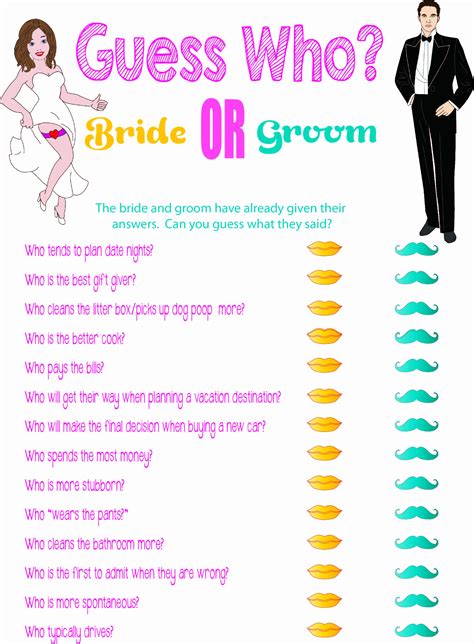 Unique Bridal Shower Games