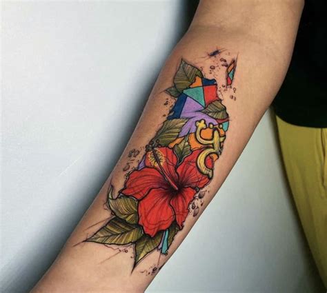 Unique Puerto Rican Flower Tattoo Viraltattoo