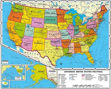 United States Map Printable PDF Free Download