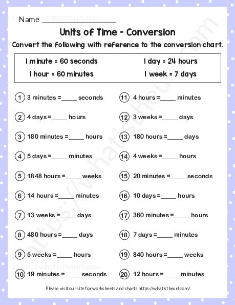 Units Of Time Conversion With Hours Minutes Day And Week Exercise 14 Your Home Teacher