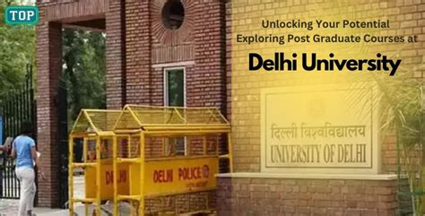 Unlocking Your Potential Exploring Post Graduate Courses At Delhi University Books