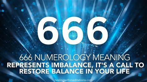 Unraveling The Mysteries 666 Numerology And Balance Restoration