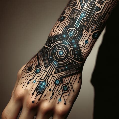 Unveiling The Futuristic Elegance Cyber Sigilism Tattoos In Fashion