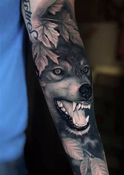 Update 78 Wolf Tattoos On Forearm Best In Coedo Com Vn