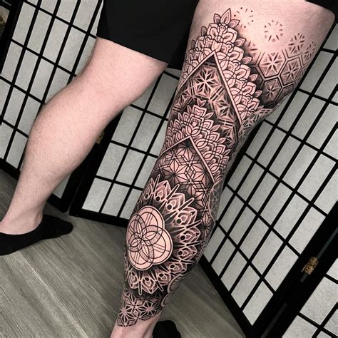 Update More Than 66 Full Sleeve Geometric Tattoo Best In Coedo Com Vn