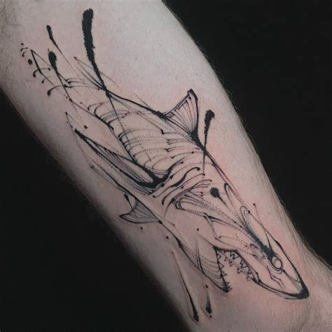 Update More Than 68 Geometric Shark Tattoo Super Hot In Cdgdbentre