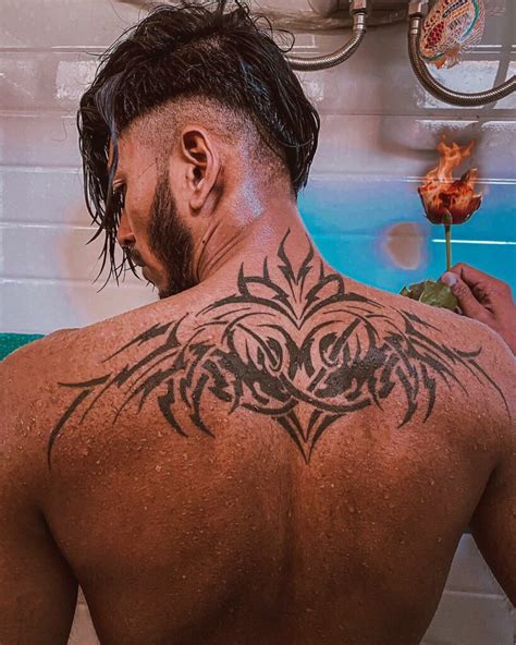 Upper Back Tattoos Male