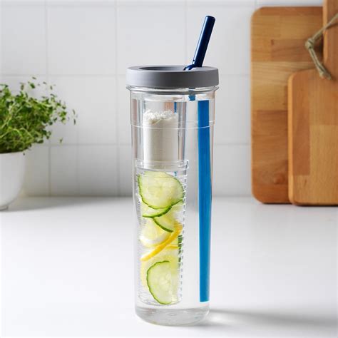 Uppladda Infusion Bottle With Straw 0 7 L Ikea