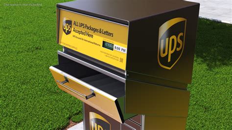 Download UPS Box 3D Model Free