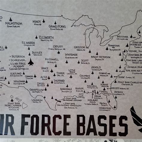 Us Air Force Bases Map Artofit