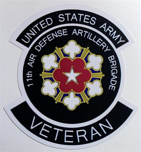 Us Army 11Th Air Defense Artillery Brigade Veteran Sticker Decal